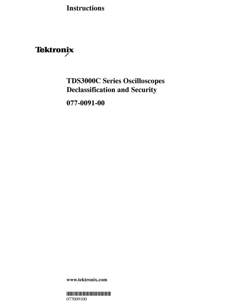 Tektronix TDS3000C Series Installation and maintenance instructions Tektronix TDS3000C Series Installation and maintenance instructions