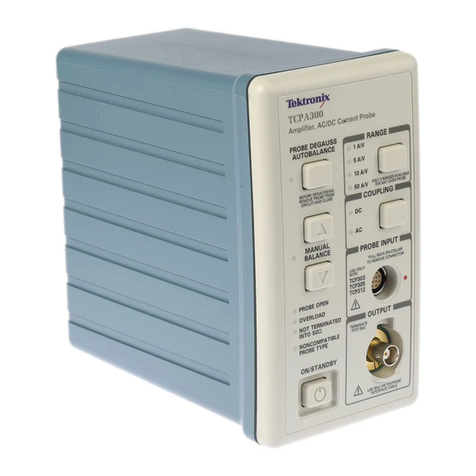 Tektronix TCPA300 SERIES User manual