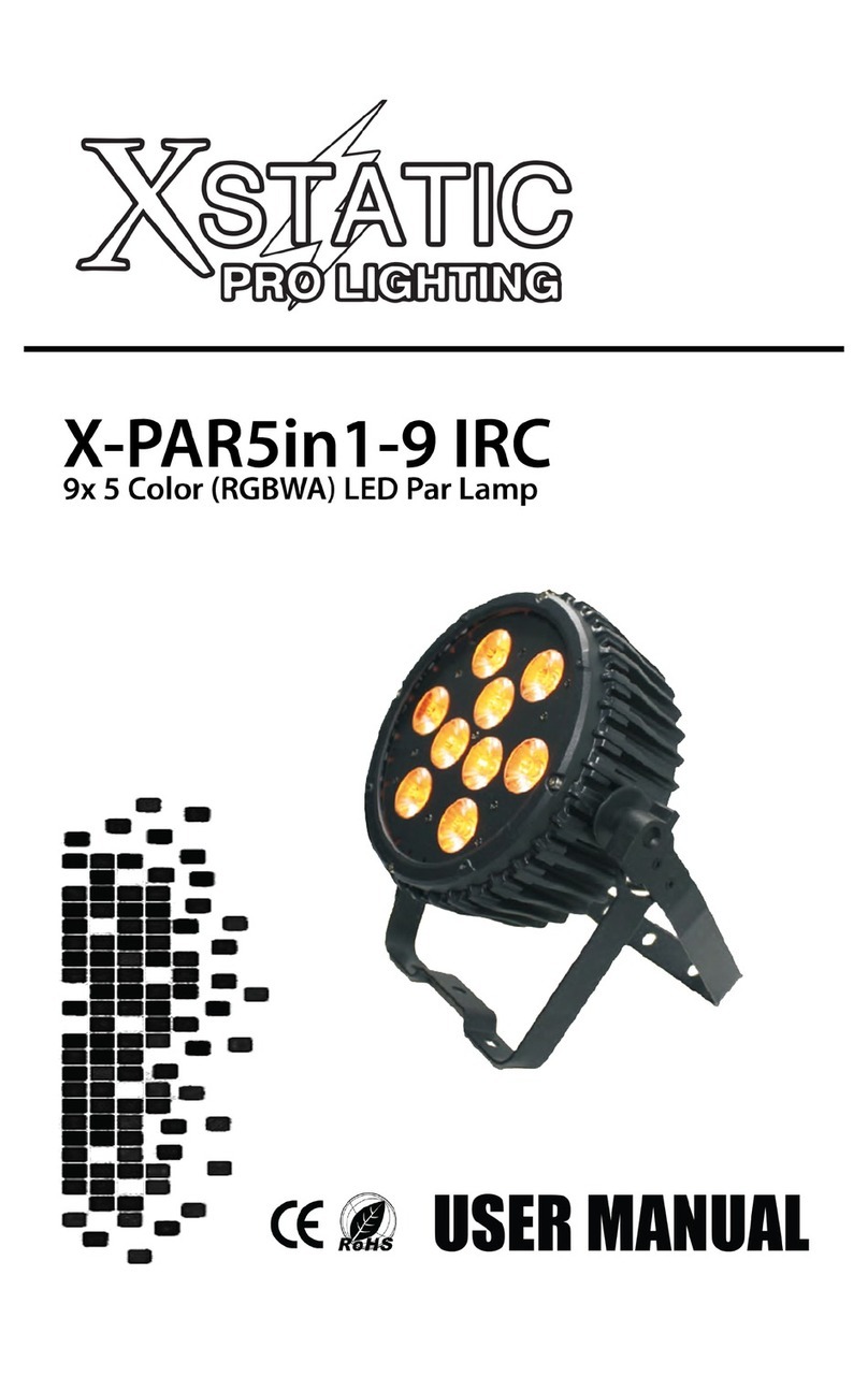 Xstatic Pro Lightning X-PAR5In1-9 IRC user manual