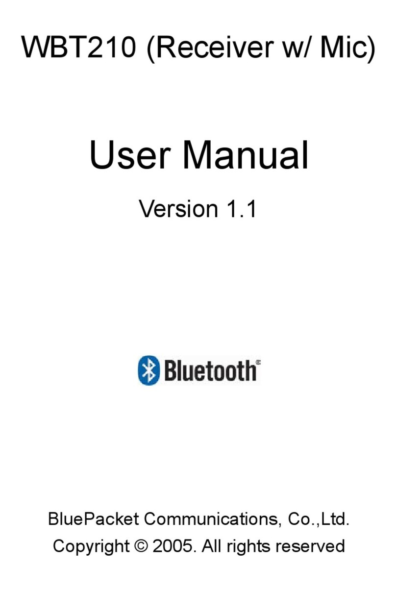BluePacket WBT210 user manual