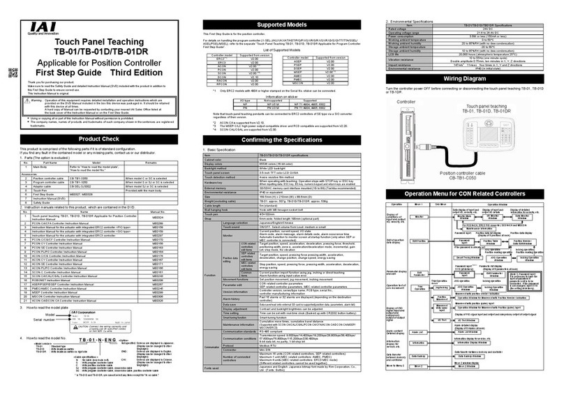IAI TB-01 First step guide