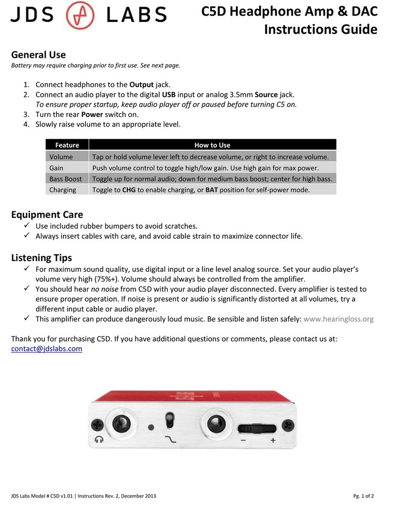 JDS Labs C5D Instruction guide