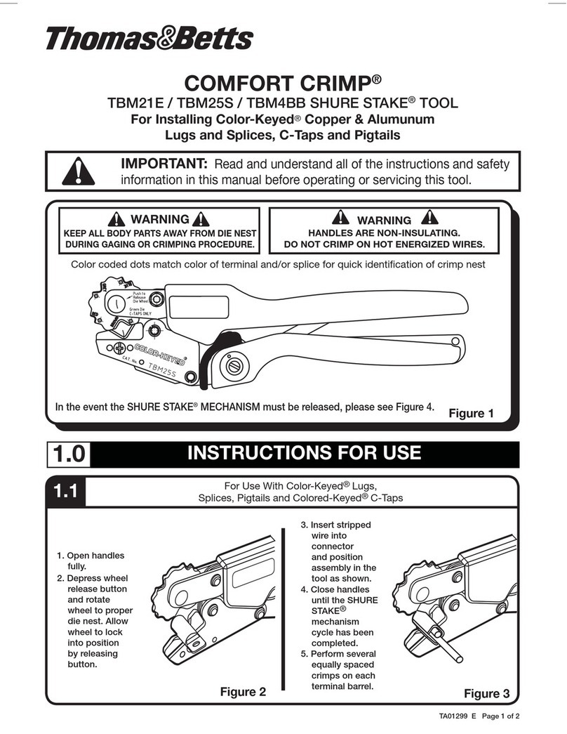 Thomas&Betts COMFORT CRIMP TBM21E User manual