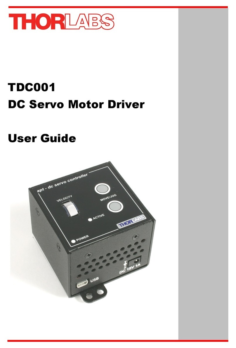 THORLABS TDC001 User manual