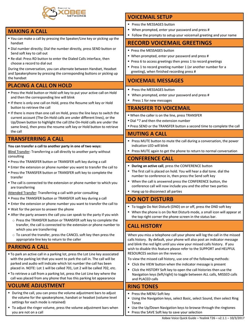 Yealink T26 User manual