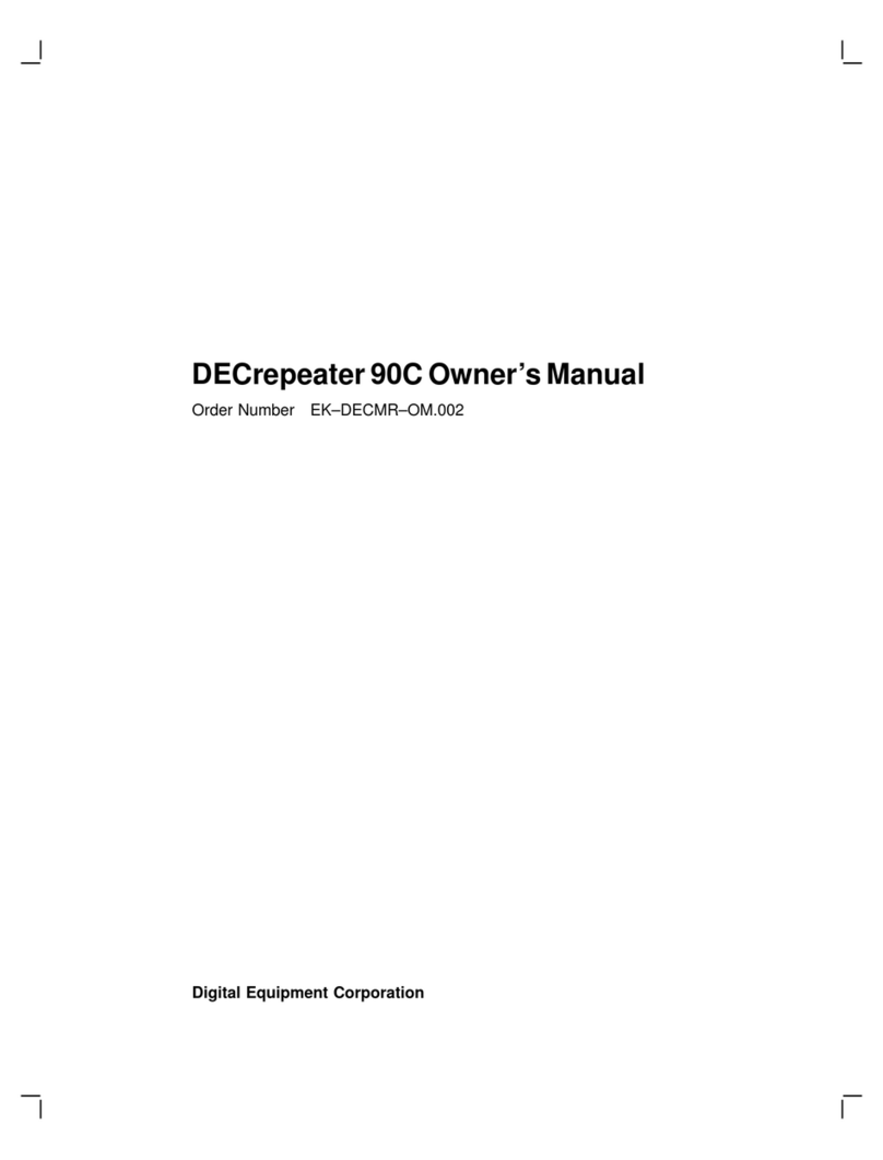 Digital Equipment DECrepeater 90C User manual