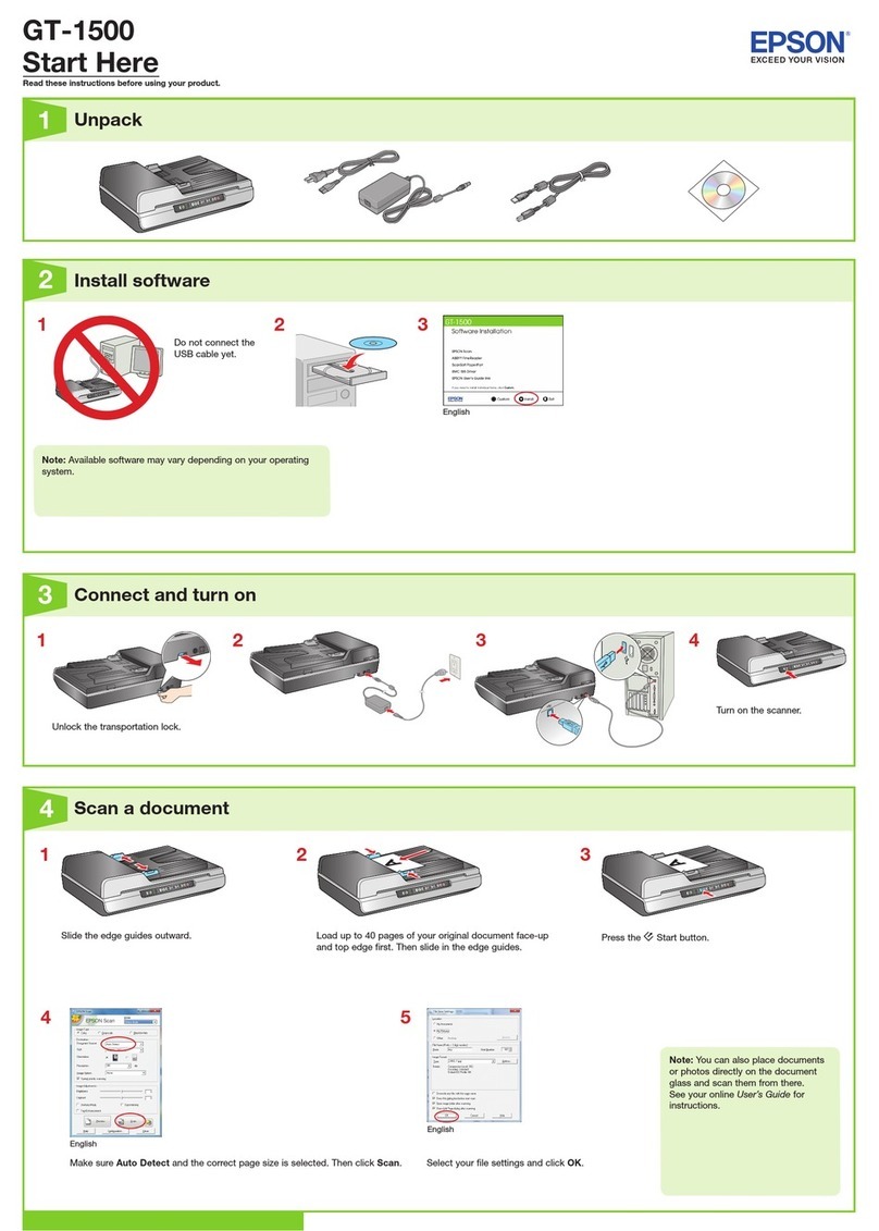 Epson WorkForce GT-1500 Start here