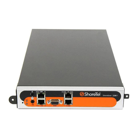 SHORE TEL SG-220T1 Quick install guide
