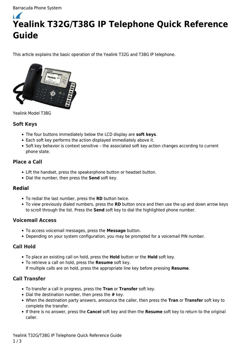 Yealink T32G User manual