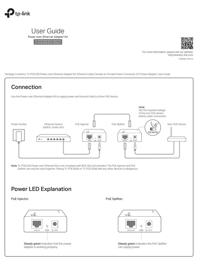 TP-Link TL-POE200A User manual TP-Link TL-POE200A User manual