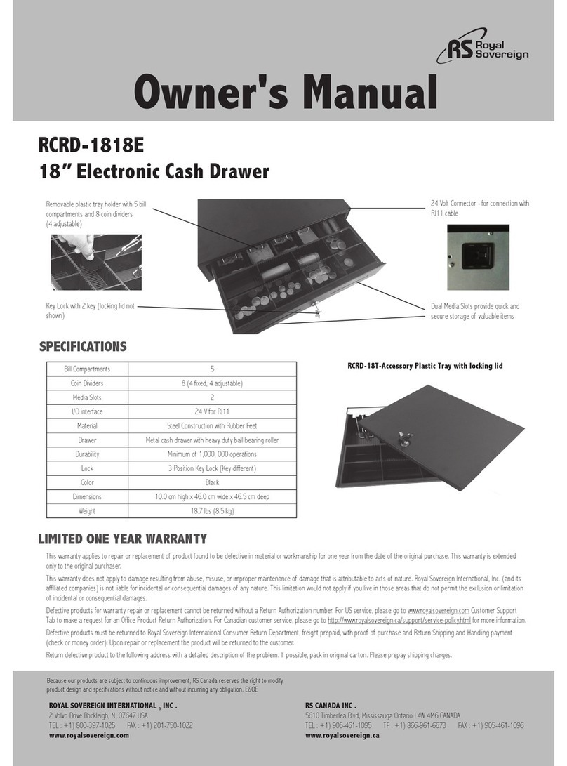 Royal Sovereign RCRD-1818E owner's manual