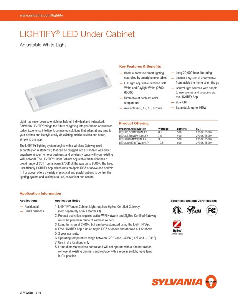 Sylvania LEDUC6.5DIMTW9INLFY user guide