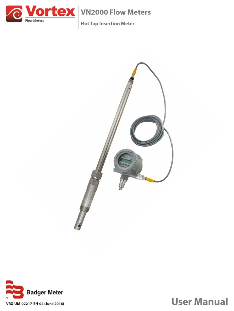 Badger Meter Vortex VN2000 User manual Badger Meter Vortex VN2000 User manual
