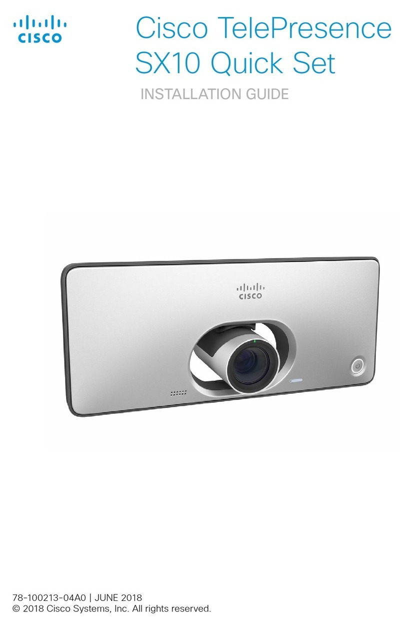 Cisco TelePresence SX10 installation guide