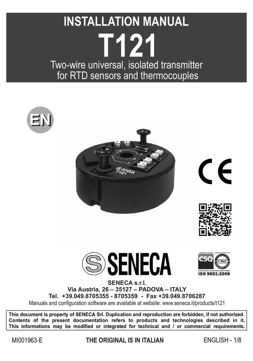Seneca T121 installation manual