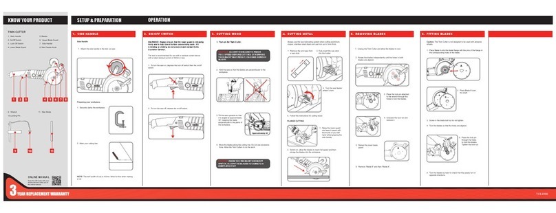 Ozito X2 TCS-6100 instruction manual