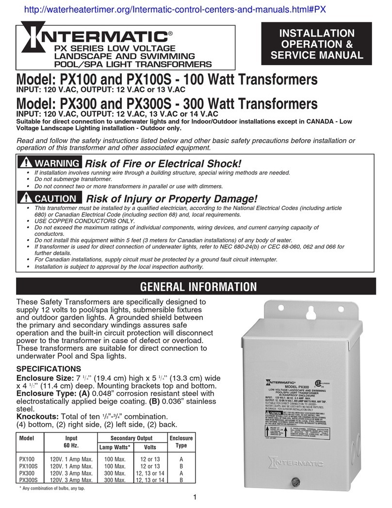 Intermatic PX100 Manual