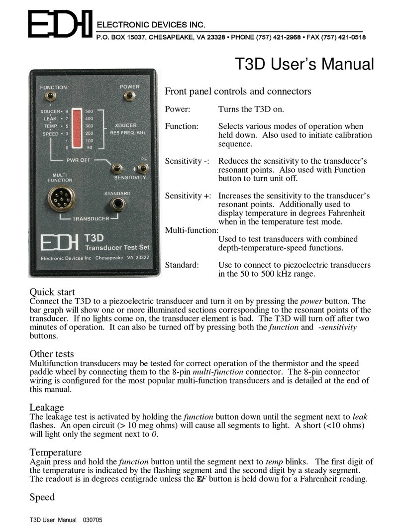 EDI T3D User manual
