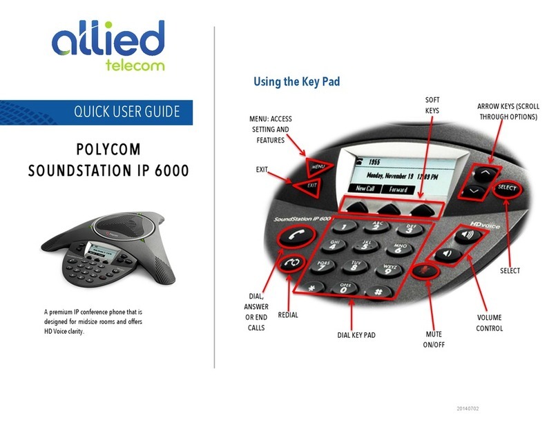 Polycom SoundStation IP 6000 Instruction manual Polycom SoundStation IP 6000 Instruction manual