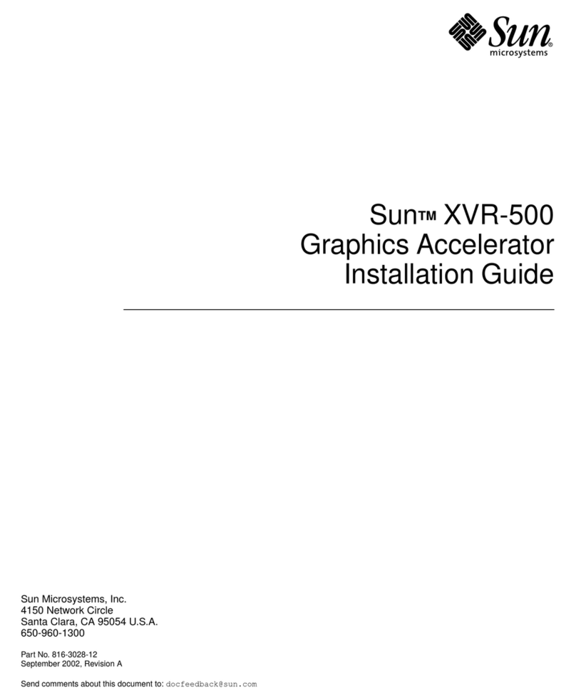 Sun Microsystems XVR-500 User manual