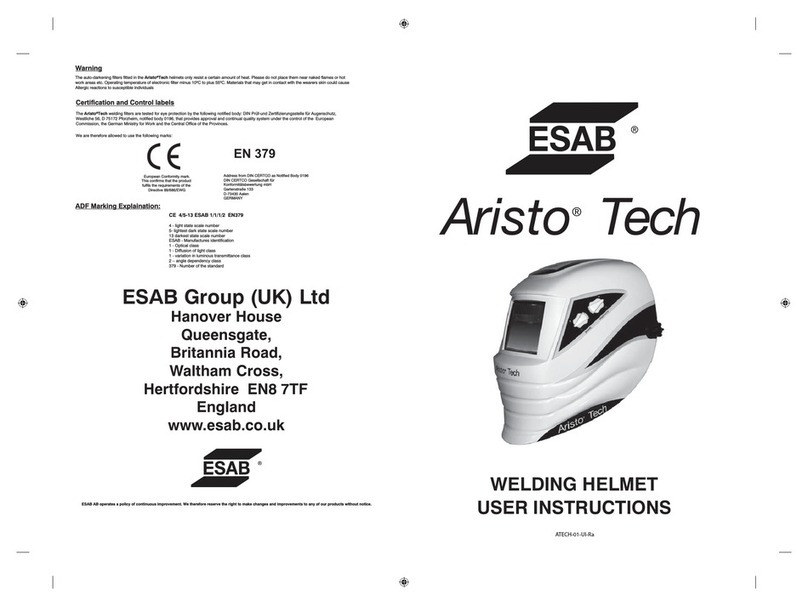 ESAB Aristo Tech User instructions
