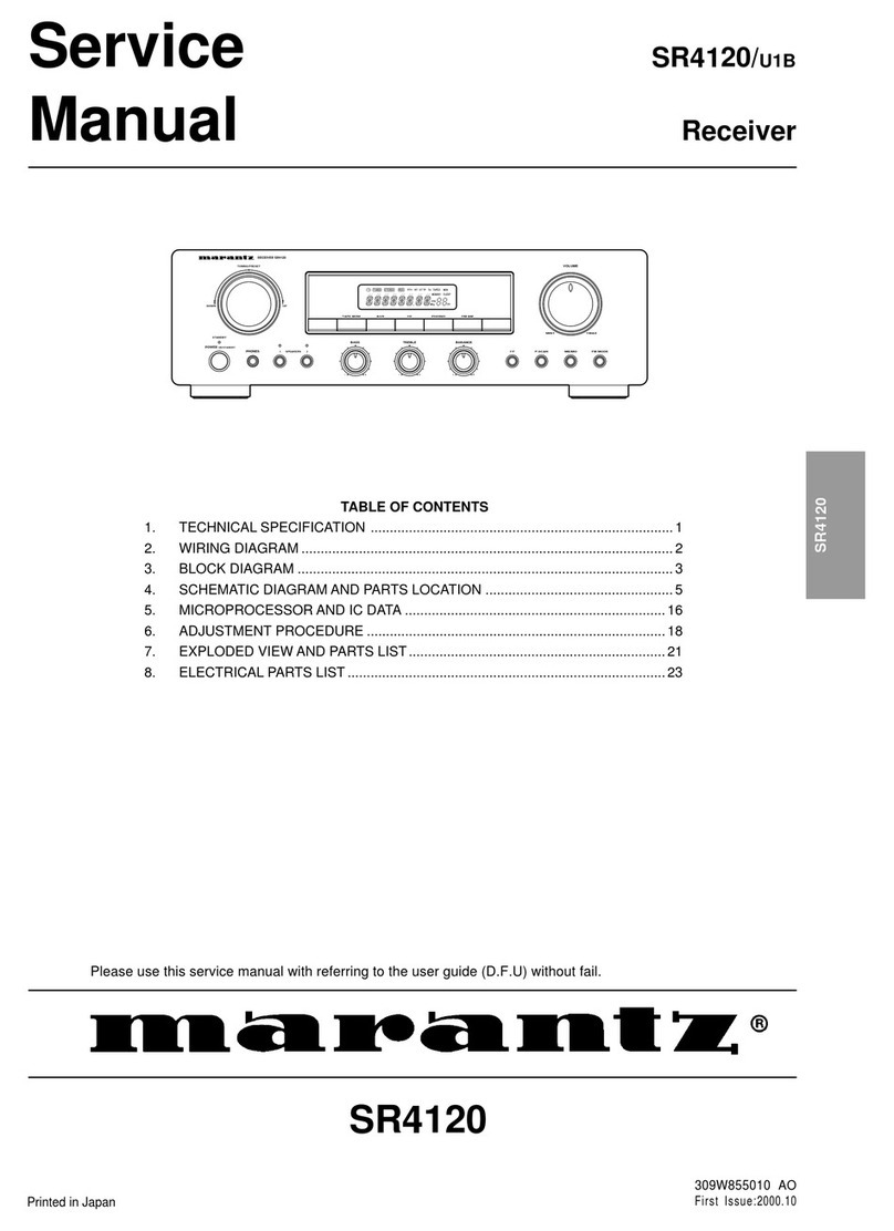 Marantz SR4120 Service manual