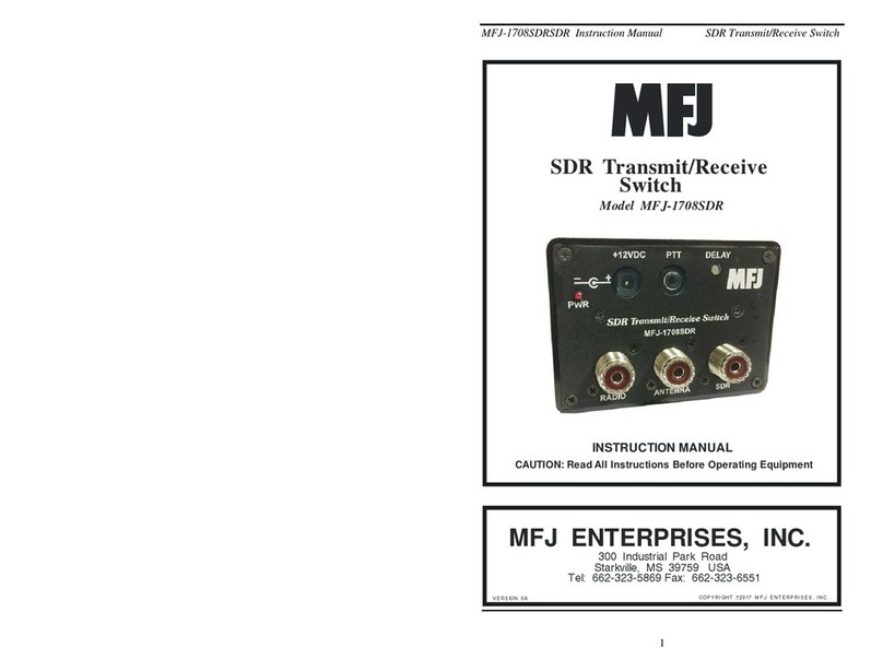 MFJ 1708SDR instruction manual