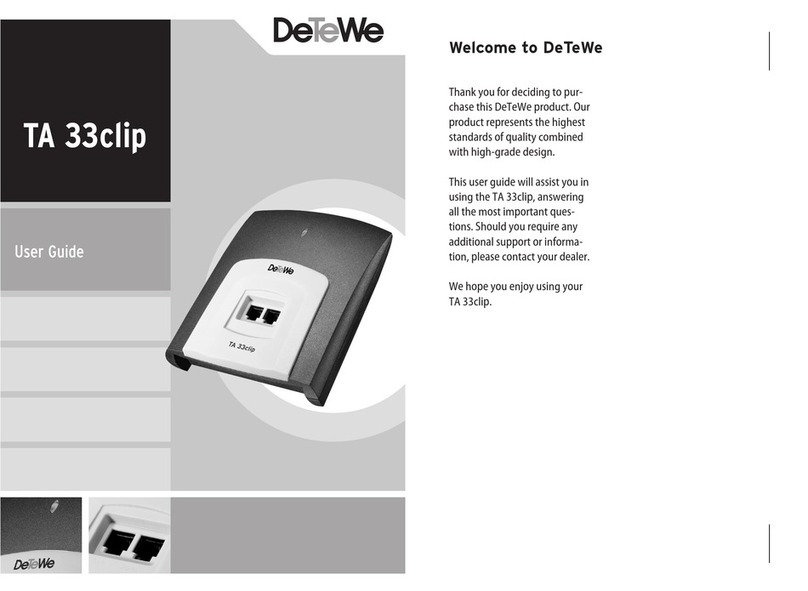 DETEWE TA 33clip user guide