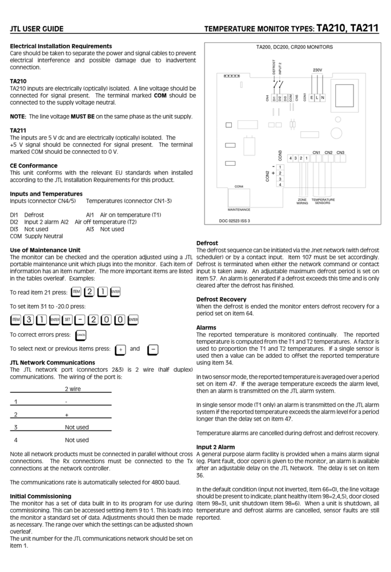 JTL TA210 user guide