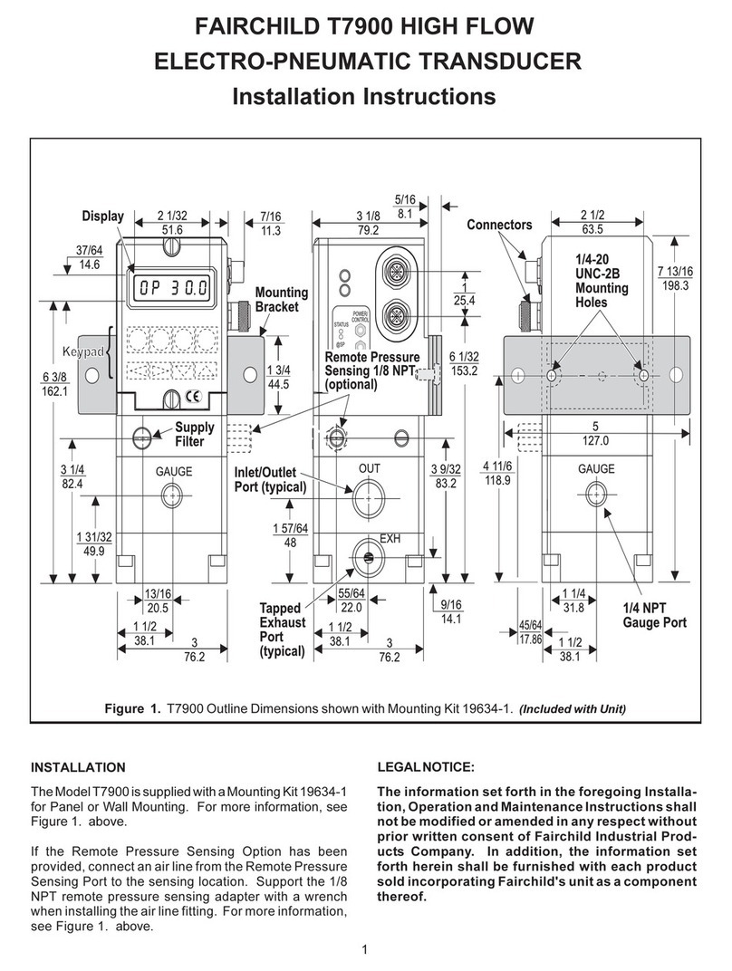 Fairchild T7900 installation instructions