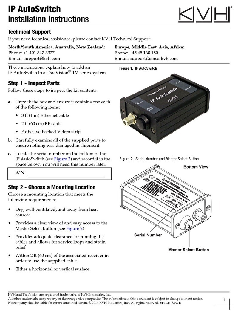 KVH Industries IP AutoSwitch installation instructions
