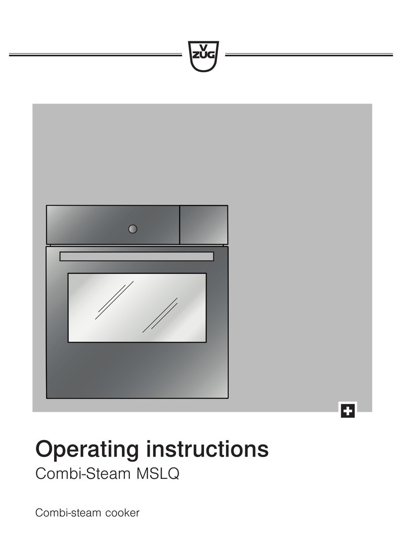 V-ZUG CSTMSLQ operating instructions