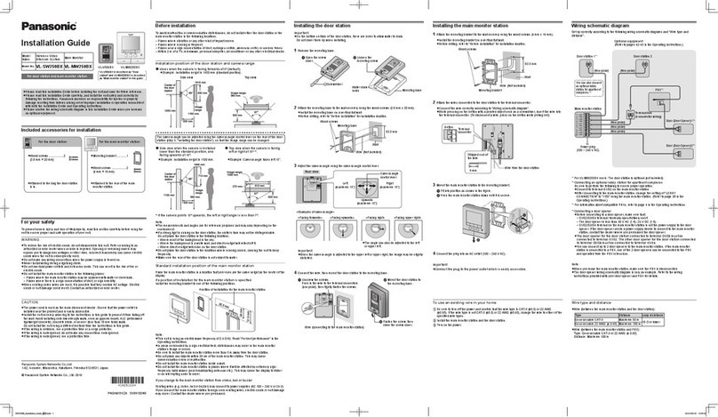 Panasonic VL-MW250BX User manual