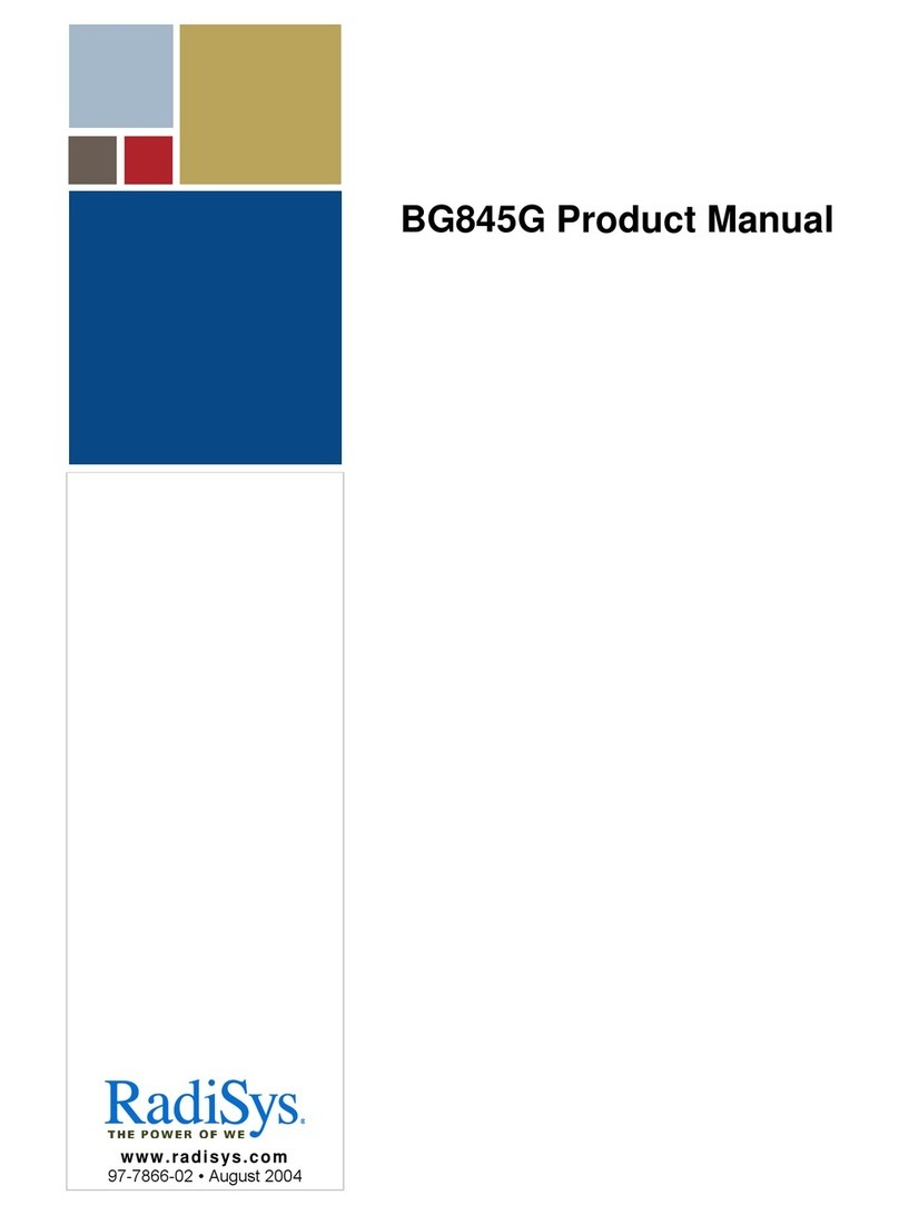 RadiSys BG845G User manual
