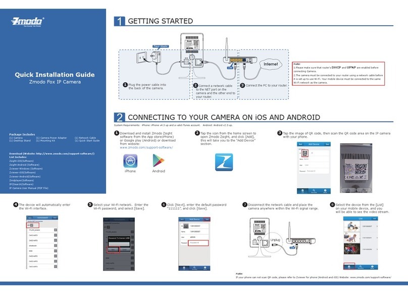 ZMODO ZH-IXA13-WC User manual