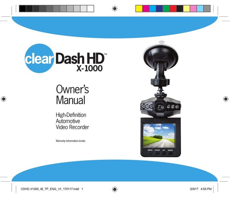 Clear Dash HD X-1000 owner's manual