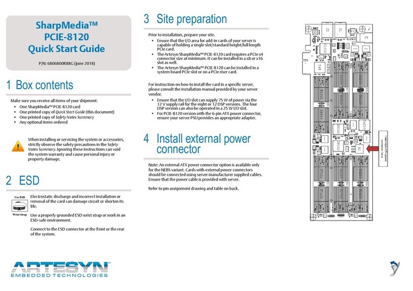 Artesyn SharpMedia PCIE-8120 quick start guide