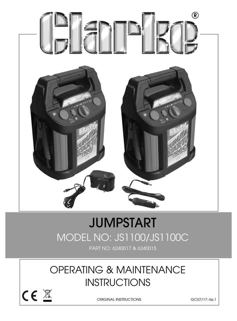 Clarke JS1100C Installation and operation manual