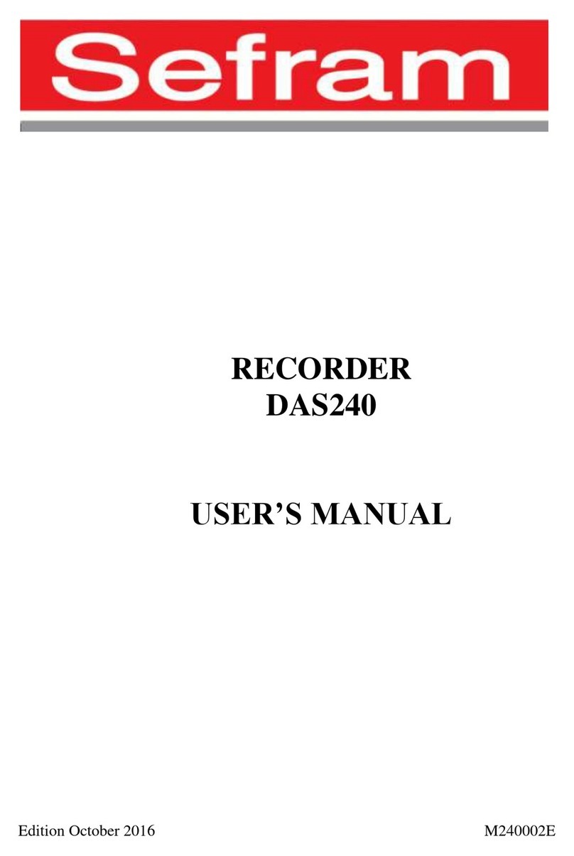 SEFRAM DAS240 user manual