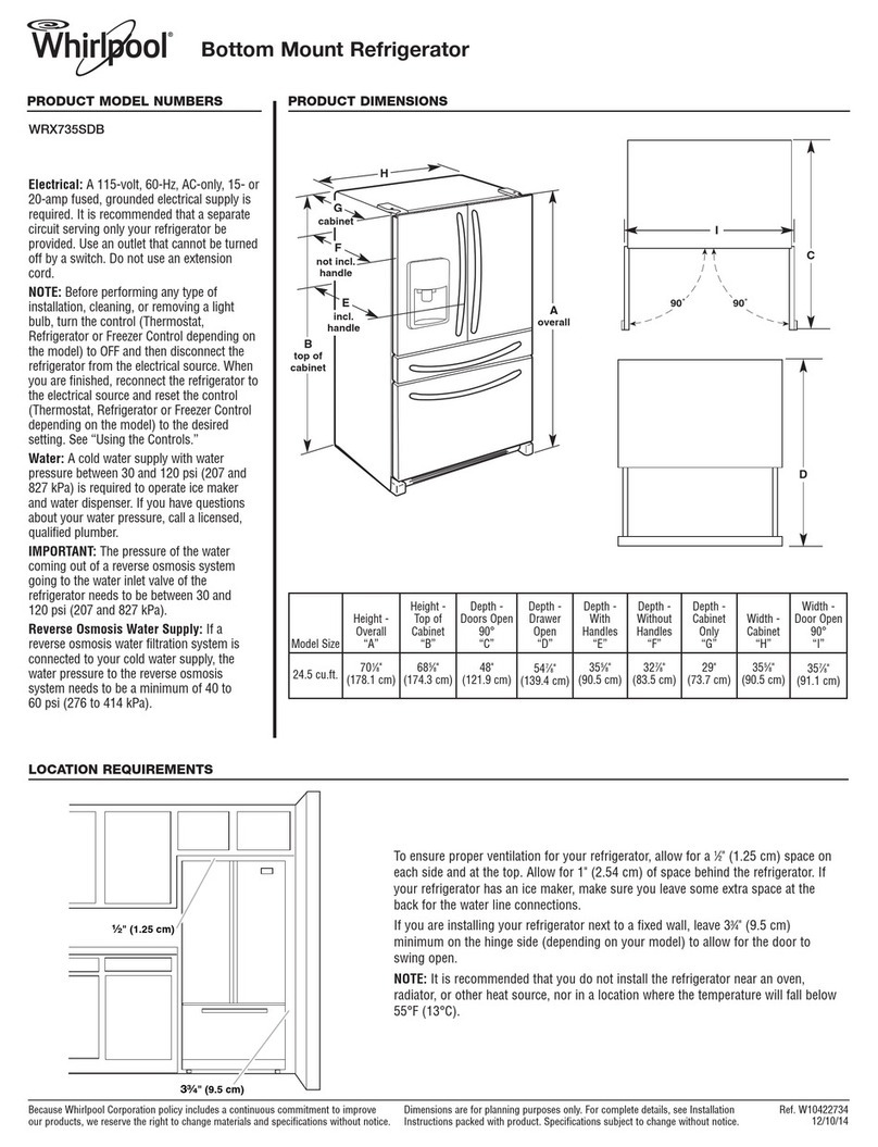 Whirlpool WRX735SDB User instructions