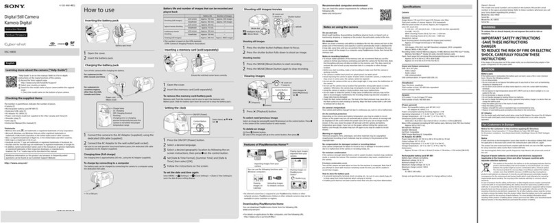 Sony Cyber-shot DSC-H400 instruction manual