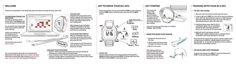 Polar Electro Equine RC3 GPS User manual Polar Electro Equine RC3 GPS User manual