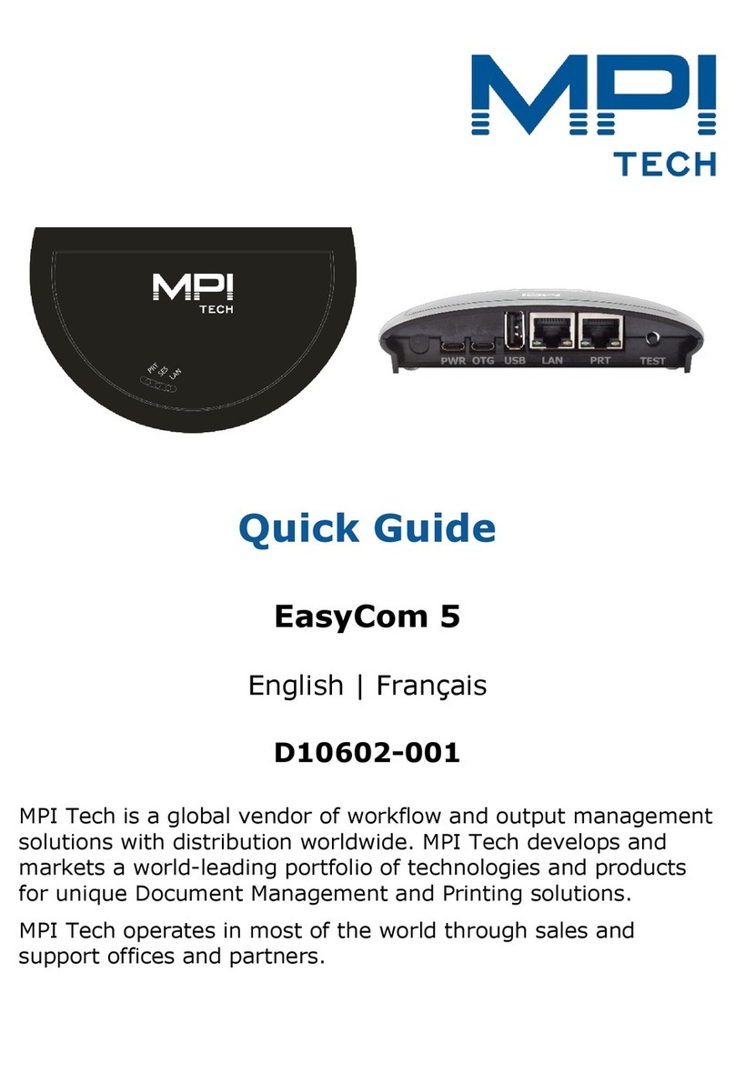 MPI Technologies EasyCom 5 quick guide