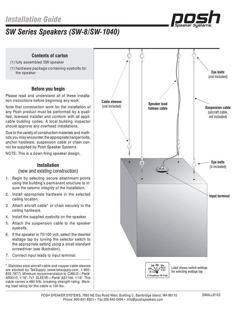 Posh SW-8 installation guide