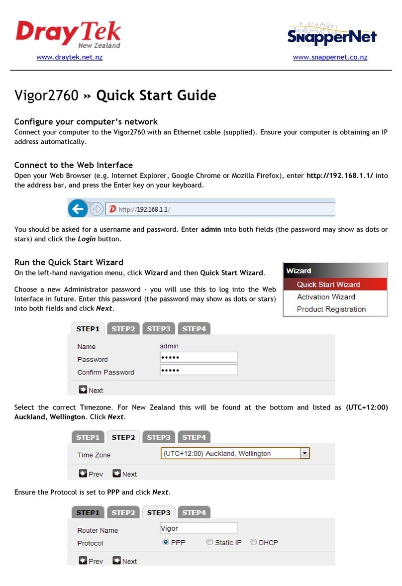 Draytek Vigor2760 User manual