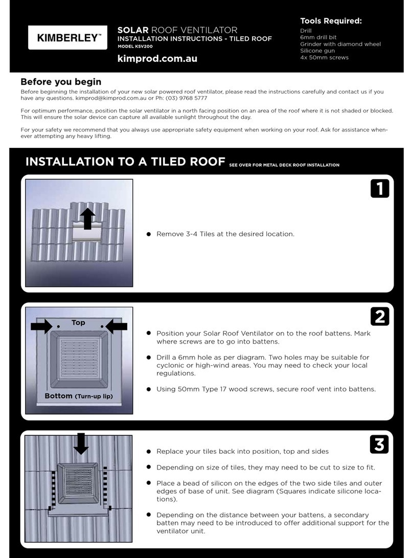 Kimberley KSV200 User manual