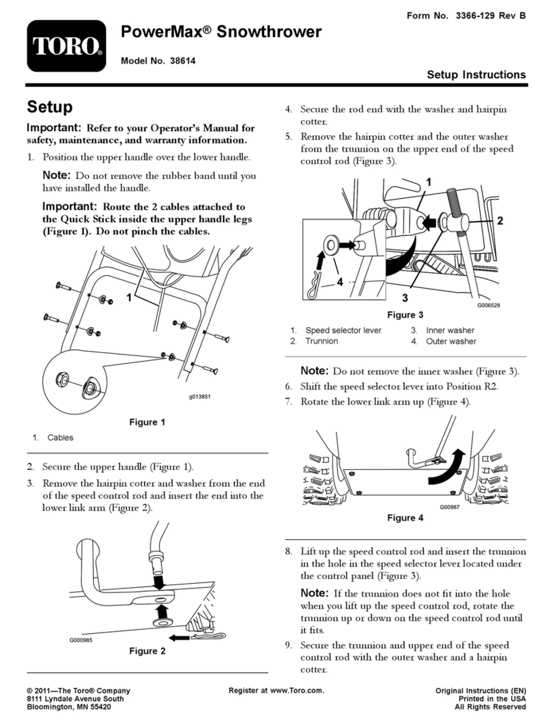 Toro PowerMax 38614 Setup instructions