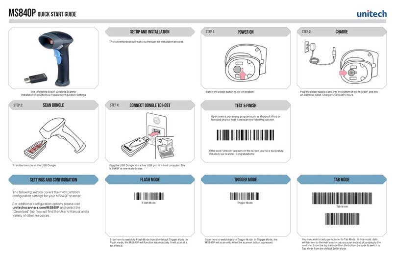 Unitech MS840P User manual