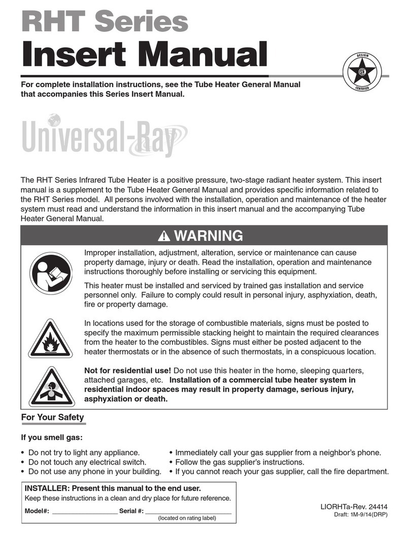 Universal-Ray RHT-65 SERIES manual