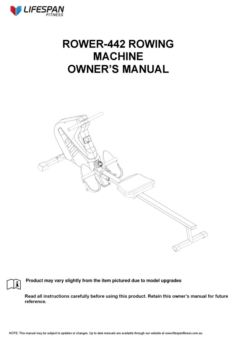 Life Span ROWER-442 owner's manual